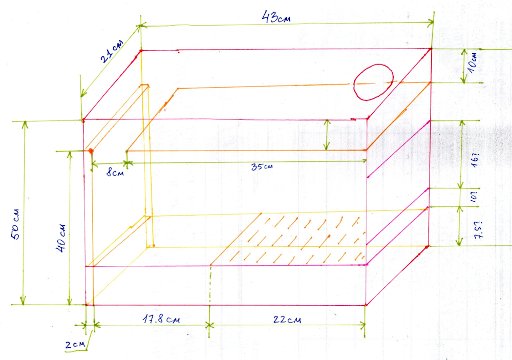 схема печи с дожигом пиролизных газов